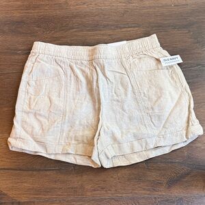 NWT Old Navy Women's Tan Linen Shorts
